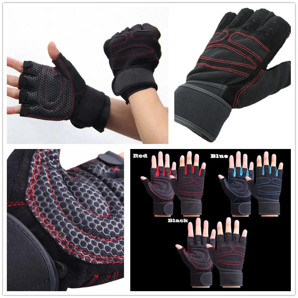 Спортивные фитнес-перчатки для тренировок в спортзале многофункциональные мужские и женские перчатки с защитой от пота L016