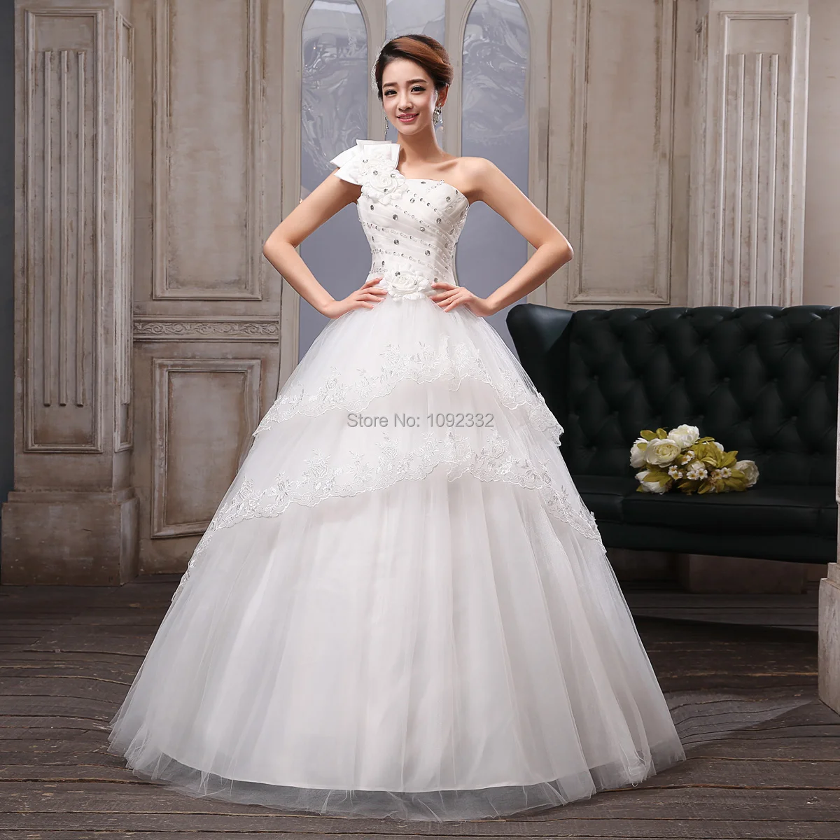 s 2016 New Plus size women noble princess wedding dress ...