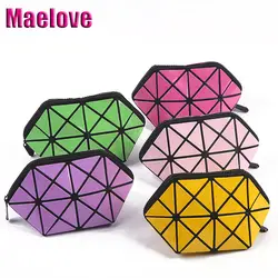 Maelove сумка Новая женская сумочка с геометрическим узором мини-кошелек для монет маленькая сумка для макияжа модная Геометрическая