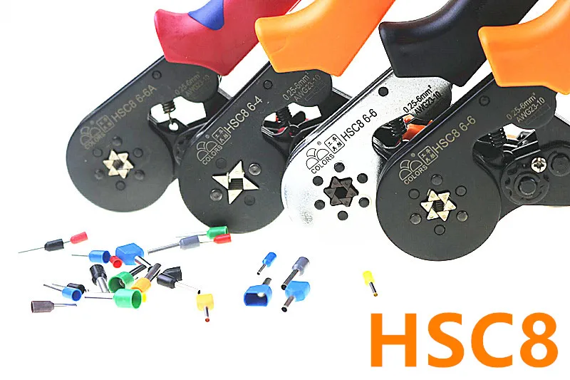 Free shipping HSC8 6 4 HSC8 6 6 SELF ADJUSTABLE MINI TYPE CRIMPING