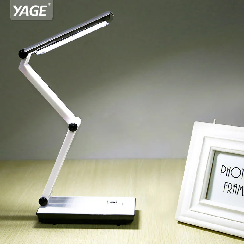

2016 YAGE 3979 Table Lamp Night Light Led Desk Reading Books Usb Foldable 3-layer Body Revolvable Holder 2-mode EU/USA/UK Plug