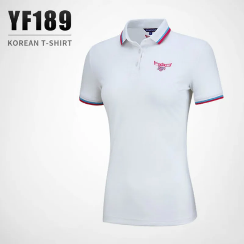 2019 PGM الغولف ملابس المرأة الرياضية الصيف قصيرة الأكمام المرأة ارتداء YF189 2019 PGM الغولف ملابس المرأة الرياضية الصيف قصيرة الأكمام المرأة ارتداء YF189