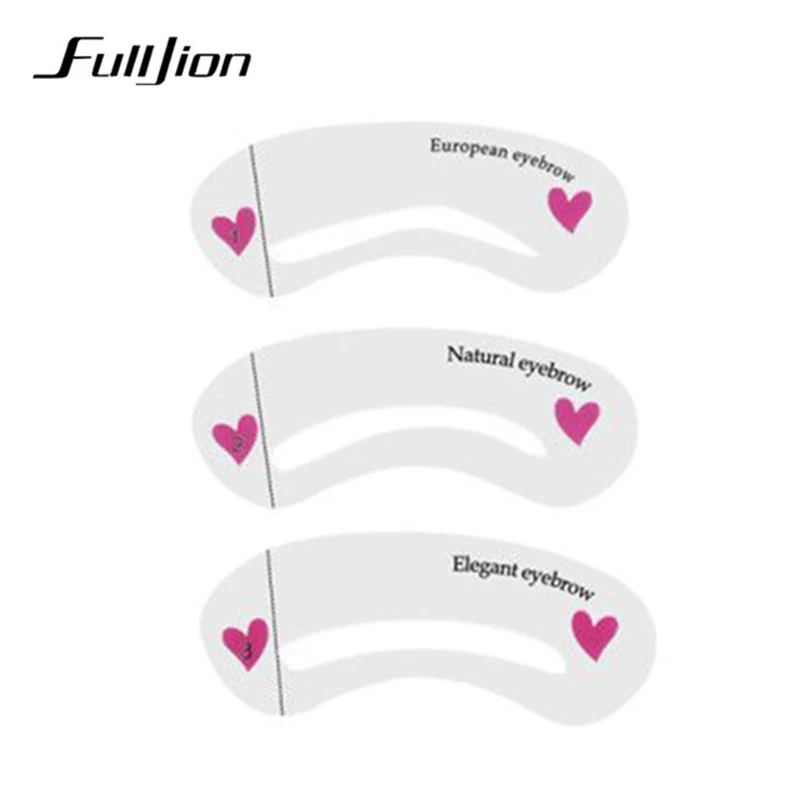 Трафареты Fulljion для коррекции бровей и инструменты груминга шаблоны трафареты