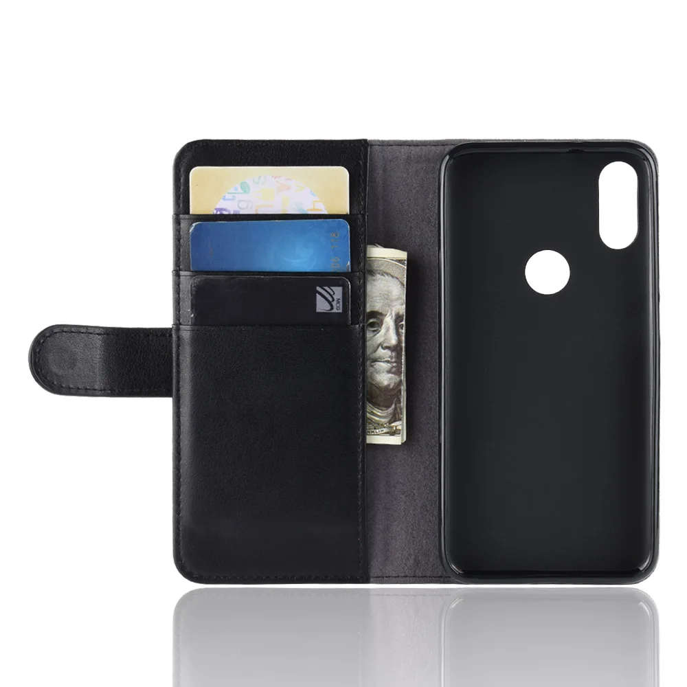 

CYBORIS cases for Xiaomi Redmi Note 7 Luxury Flip Wallet Genuine Leather Case Cover For Xiaomi Redmi Note 7 Card Stand Bag Coque