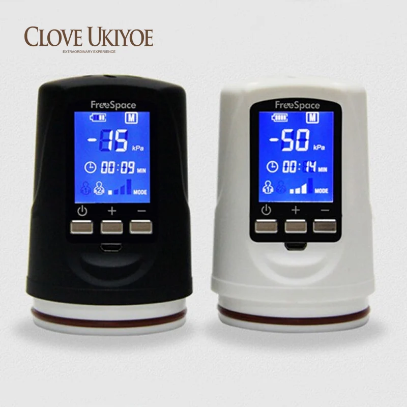 Aumento de pene LED Cristal líquido potente Usb recargable automático aumento de pene bomba potenci