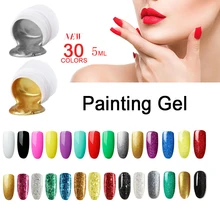30 цветов Модный 3D порошок УФ-Полировка лак для ногтей гель для ногтей nagellak nails art M671
