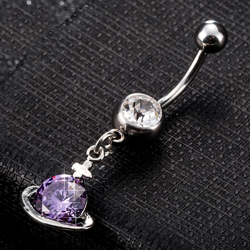 

Surgical Steel Cross CZ Crystal Belly Button Rings Zircon Naval Piercing Rings Body Jewelry Drop Shipping