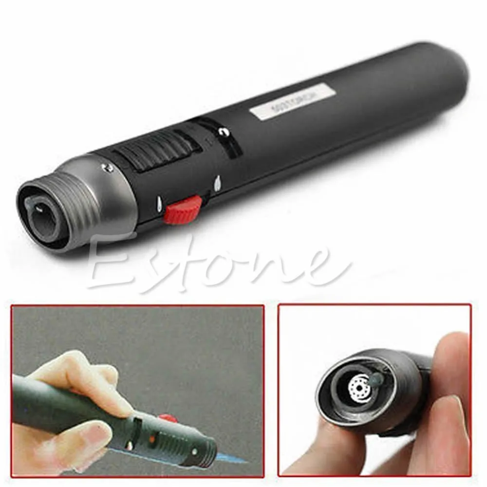 E74 New Refillable Welding Soldering Pen Butane Gas Jet Torch Flame Pencil Lighter