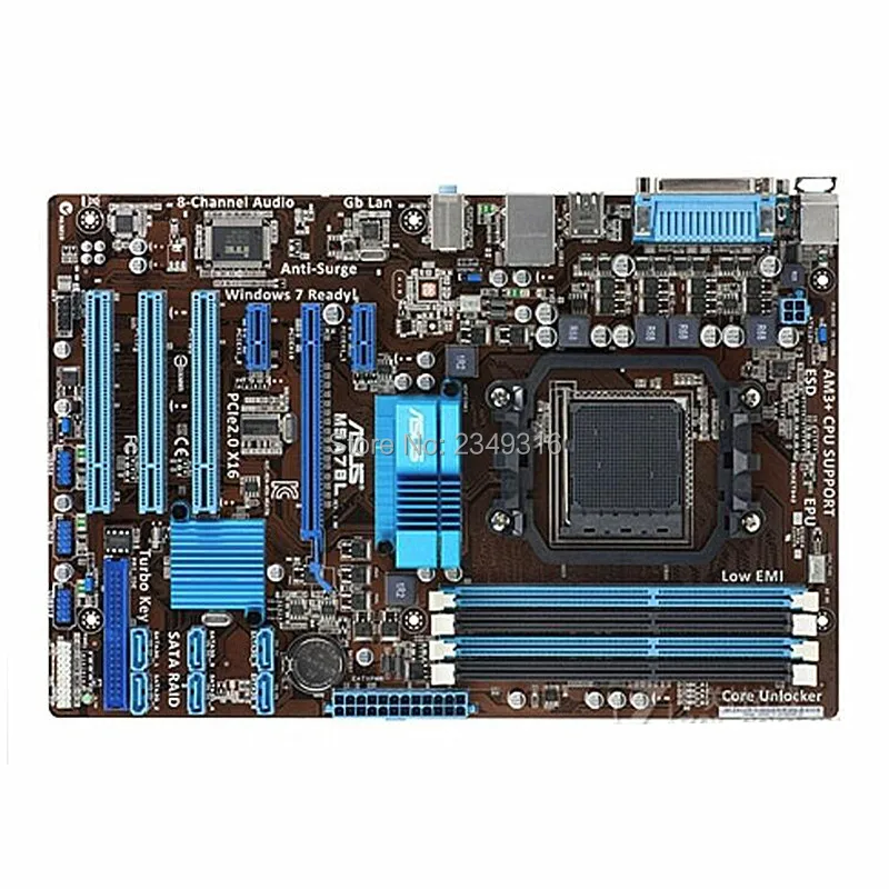 Для настольной материнской платы Asus M5A78L 760G 760L разъем AM3 AM3+ DDR3 UEFI биос оригинальная б/у материнская плата