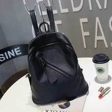 Leather Backpack Women Solid Mochila Feminina Simple Design Women Backpack 2016 Hotsale School Bags for Teenagers Bagpack