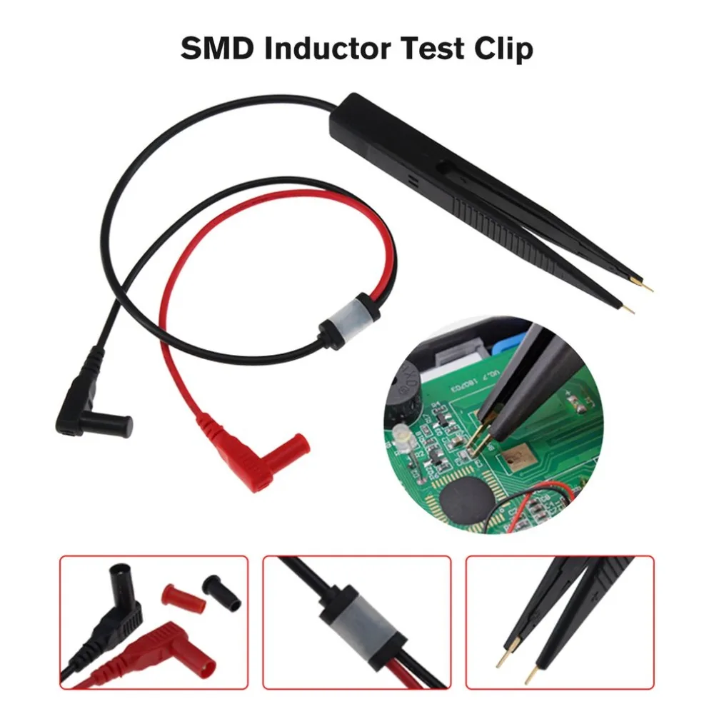ANENG SMD индуктор тестовый зажим метр зонд Пинцет LCR тестовая ручка для резистор мультиметр конденсатор тестовый зажим мультиметр зонд