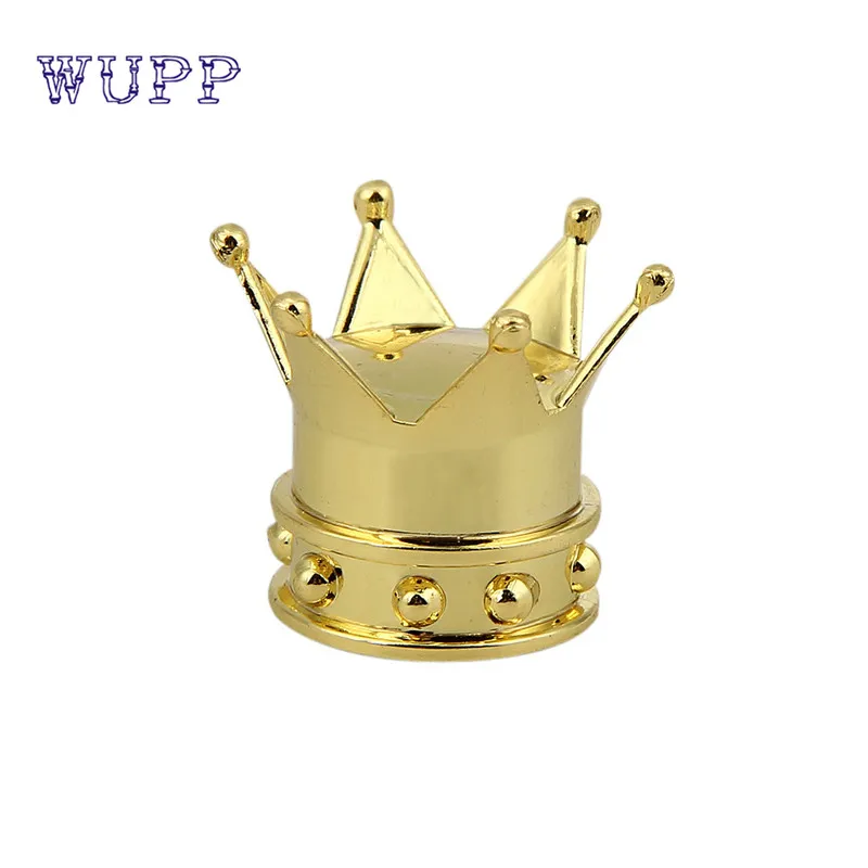 

Car Golden Crown Tyre Tire Wheel Valve Stems Air Dust Cover Cap cabeca Ninguno hot styling gift 17june29