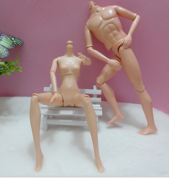 AILAIKI 2 шт./лот, кукла для мужчин, женщин, обнаженные тела, необходимые для кукол Барби, сделай сам, все суставы, подвижные, Кен, мальчик, тело, девочка, тело, игрушка