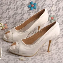 Wedopus MW466 Женская Обувь Кот Peep Toe Свадебные Вечеринка Каблуки Платформы