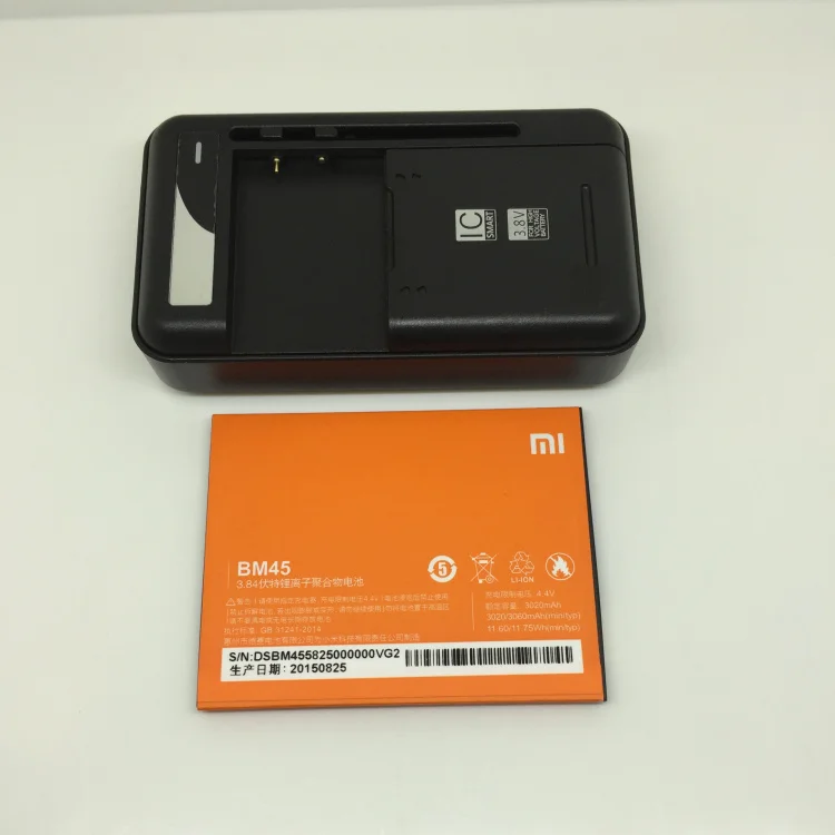 Big Discount for xiaomi Redmi Note 2 Battery Charger Dock BM45 3020mAh New Replacement For Redmi