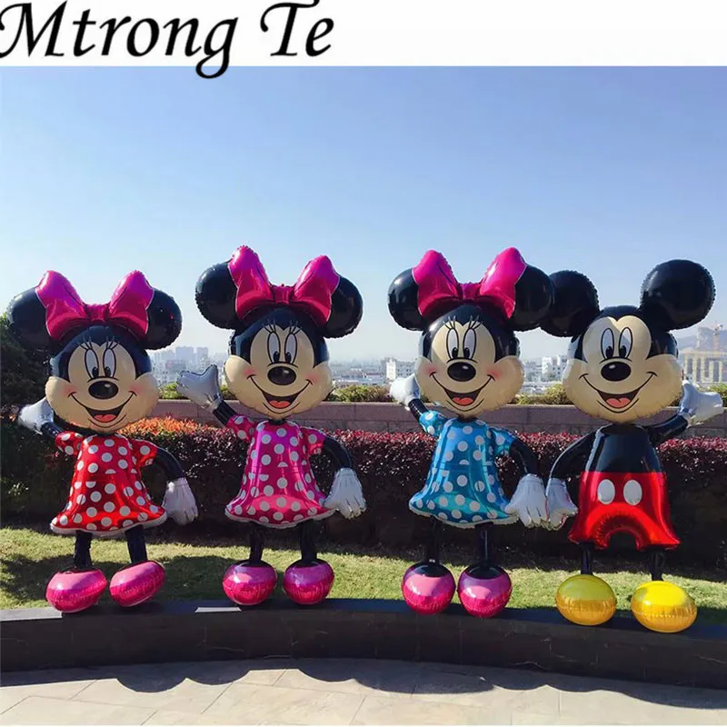 

1pc 170cm 3D Big Mickey Minnie Mouse Birthday Balloon Kids Adult Helium Baloon for Party Supplies Cartoon Animal Foil Globos