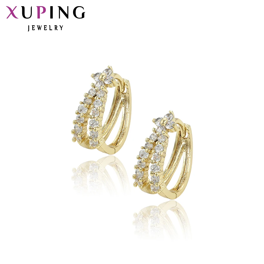 

Xuping Fashion Earring Temperament Ladies Hoop Earring New Design Jewelry High Quality Mother's Day Gift S90,6-96672