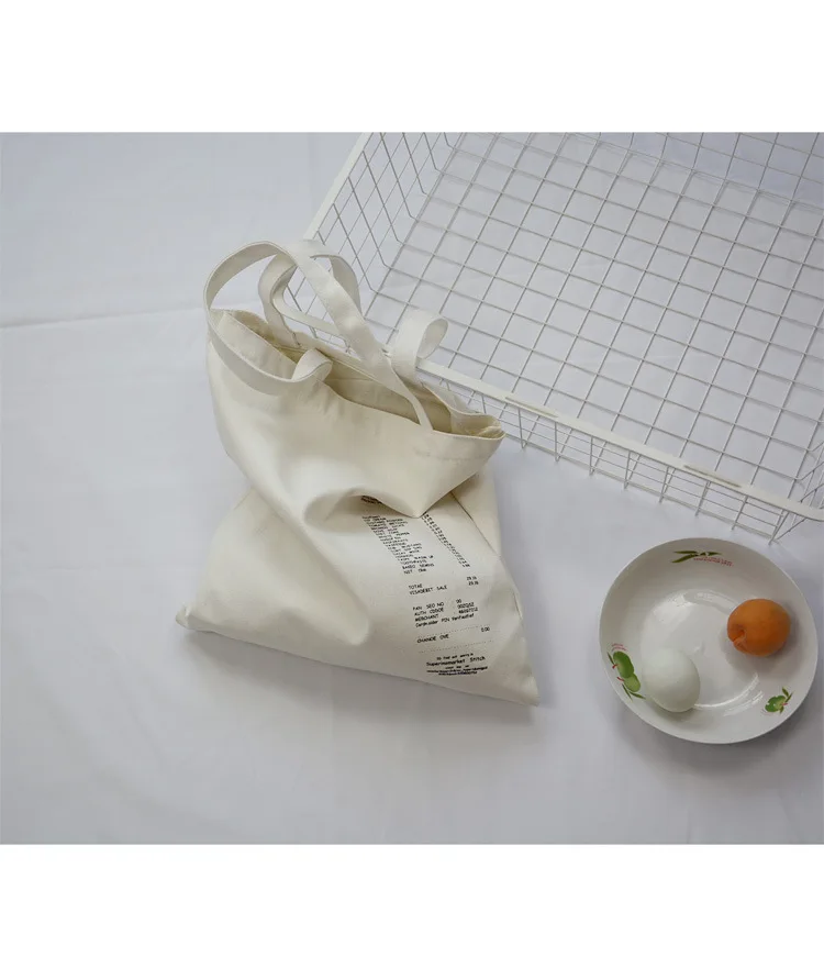 Женская Холщовая Сумка-тоут из хлопковой ткани с буквенным принтом, сумки для покупок, складная женская сумка, многоразовая эко пляжная сумка-шоппер Canta Bayan