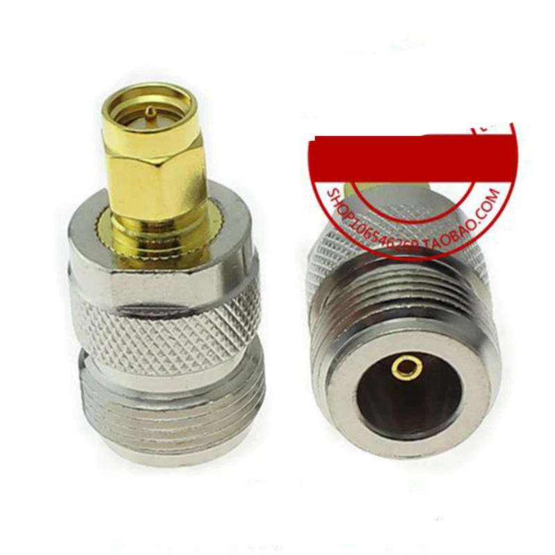 100pcs Semi-copper Semi-zinc Radio Frequency Conversion head N Female To SMA Male Head Inner Spiral Needle | Обустройство дома