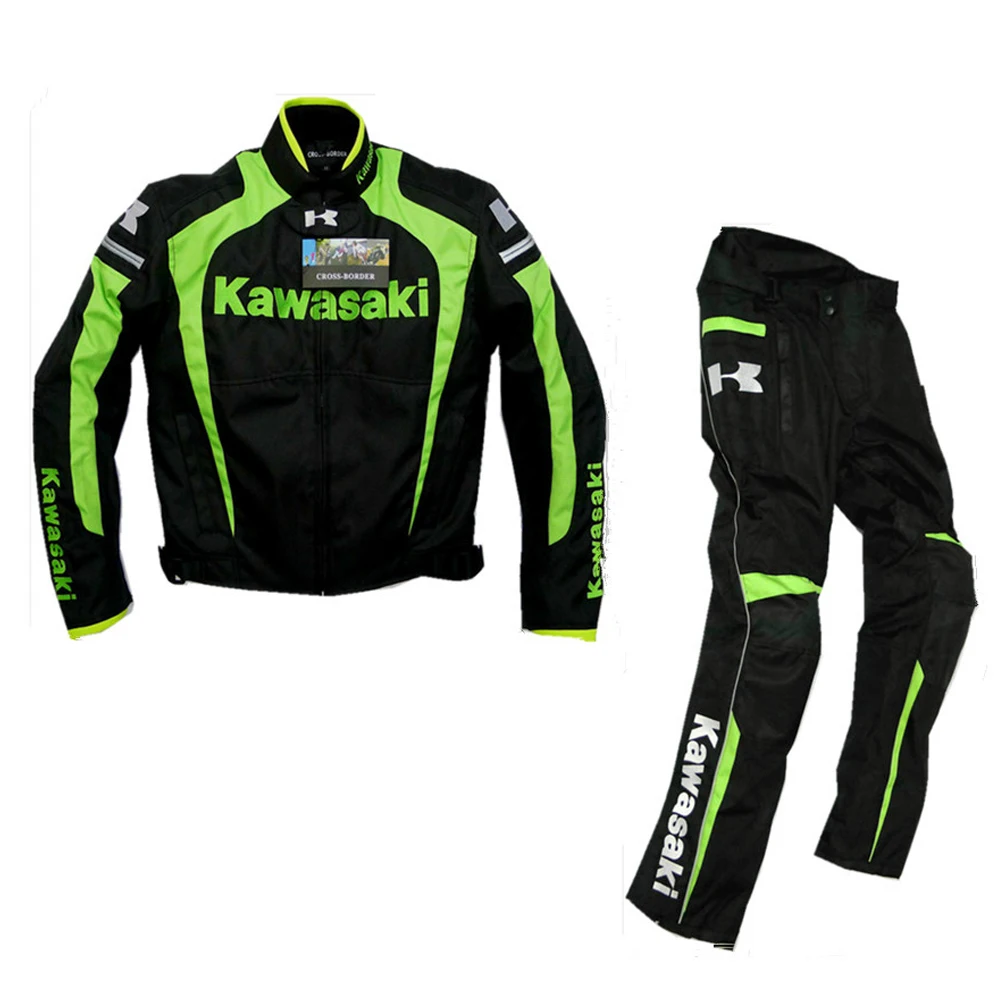 

Knight For KAWASAKI Clothing Sets/Oxford Jacket /Motorcycle Jackets /Riding Jackets and Pants/Windproof Warm Clothes Suit