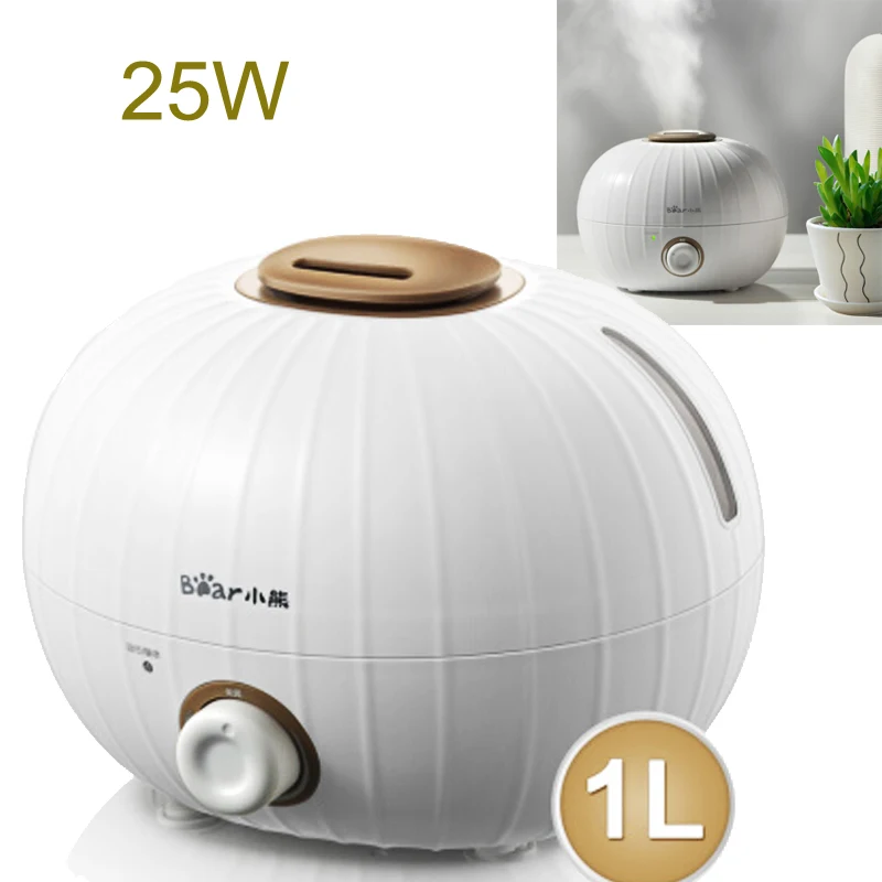 

A, Mini Pumpkin Shape Air Humidifiers 1L 25W Mute Essential Aromatherapy Diffusers Mist Maker with Antibacterial Water Tank