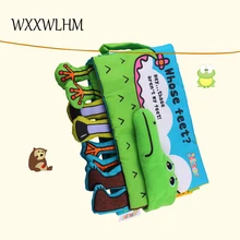 Baby Cloth Book Plush Toy Puzzle 0-1-3 Year-old Early Childhood Enlightenment Baby Paper Crocodile Cloth Book Baby Cloth Book Plush Toy Puzzle 0-1-3 Year-old Early Childhood Enlightenment Baby Paper Crocodile Cloth Book