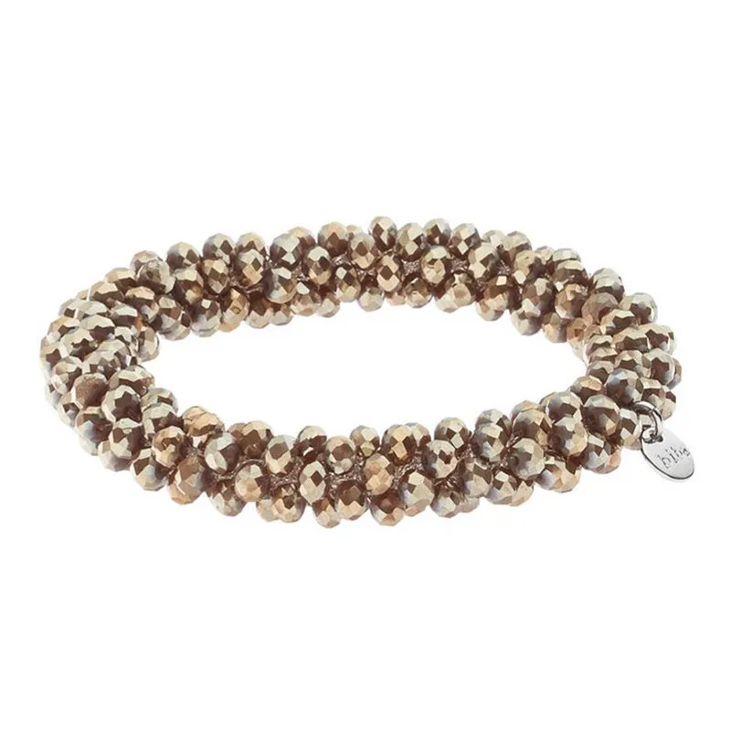 

new 2017 hand-made woven bracelet lady delicate crystal winding fashion product