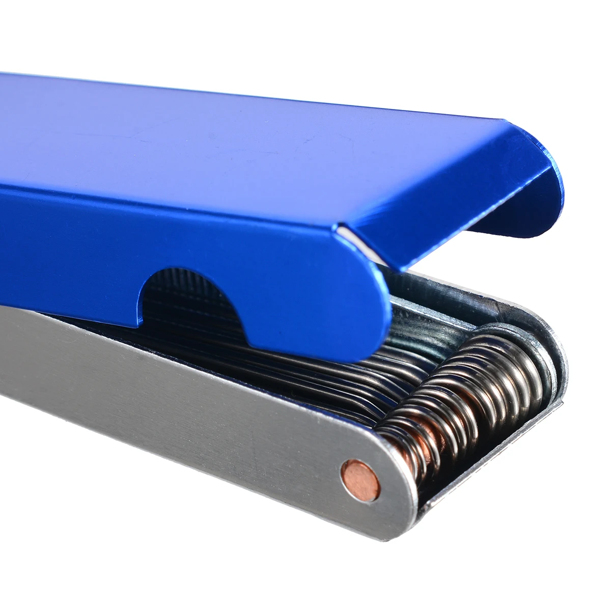 2pcs Stainless Steel Welding Torch Nozzle Tip Cleaner Tool 13 in 1 in Blue Welding Tip Cleaner Aluminum Case