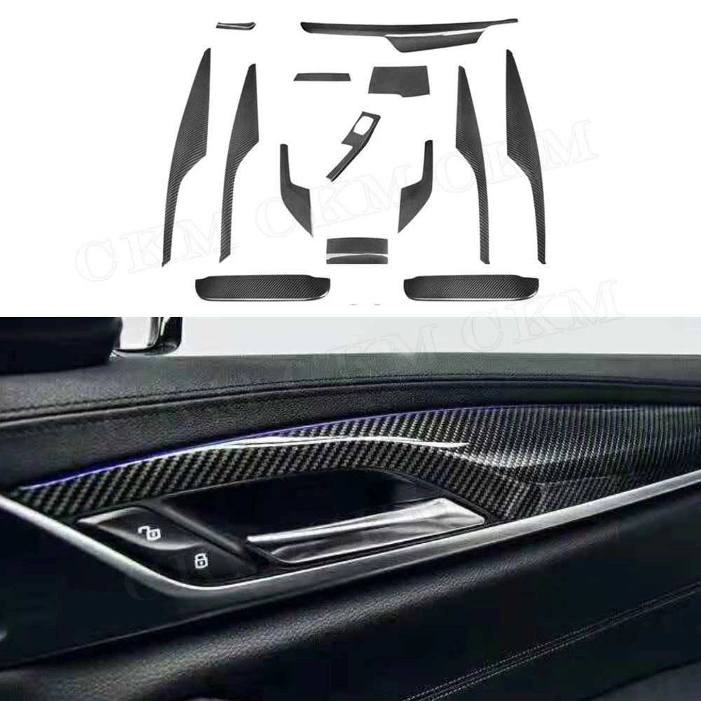

5 Series Left Hand Drive Carbon Fiber Interior Dashboard Moulding Trim Cover for BMW G30 G31 G38 528li 530li 2017 2018