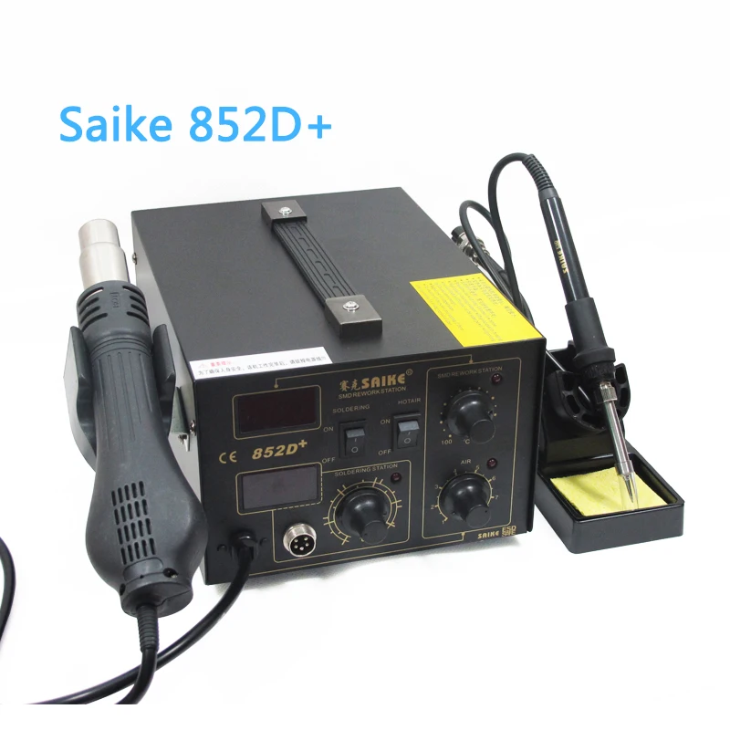Станция для ремонта SAIKE 852D + устройство сварки горячим воздухом без свинца 2 в 1 220 В