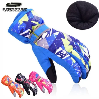 

Men Women Children Waterproof Skiing Gloves Winter Sport Snowboard Gloves Breathable Windproof Thermal Snow Gloves Kids