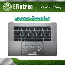 A1707 Topcase C чехол с клавиатурой шведский макет для Macbook pro 15 ''Retrina A1707 topcase Серый EMC 3162 3072