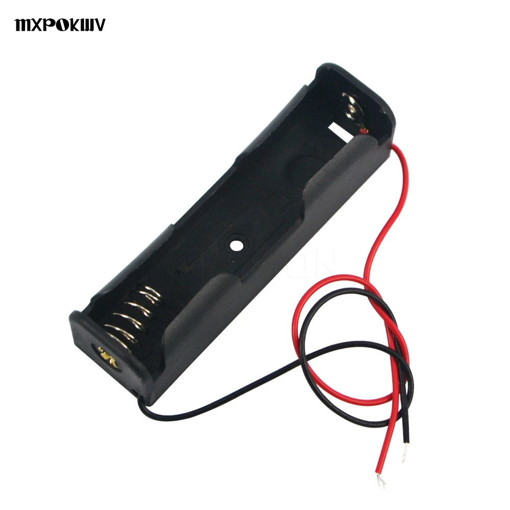1pcs Black 18650 Battery Holder 37v Clip Holder Box Case For