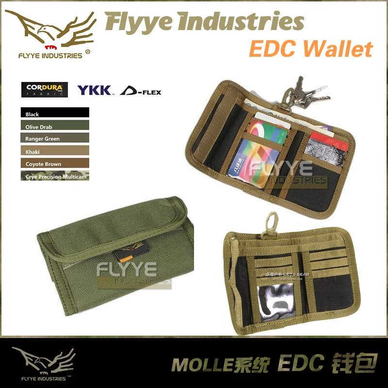 FYLLE FY-BG-A004 1000D кордюрный учебный рюкзак Водонепроницаемый нейлон EDC тактический Кошелек Дорожная карта кошельки Спорт на открытом воздухе деньги брелок-кошелек