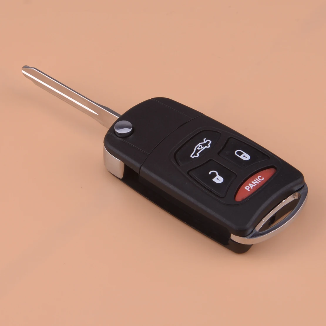 

CITALL 4 Button Flip Remote Key Shell Case Fob Cover For Chrysler 300 Aspen Dodge Charger Jeep Commander Mitsubishi Raider