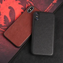 Phone Cases For iPhone X Xs Max Cover Soft PU Retro Oil wax skin TPU Silicone Case For iPhone 6 6S Plus 7 8 Plus 7p 8p Shell
