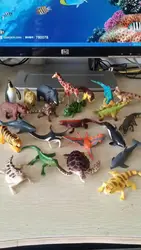 ПВХ Рисунок моделирование животных морской лес динозавр модель диких животных игрушка 15 шт./компл./