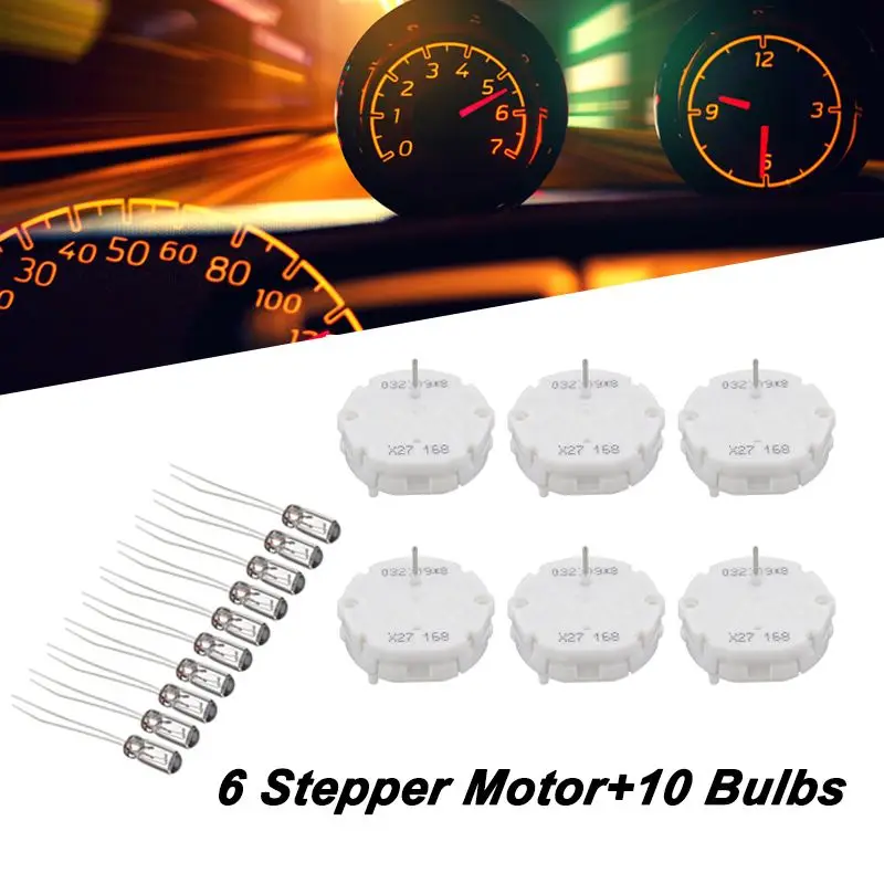 

6GM Stepper Motor Speedometer Gauge Repair Kit Instrument Cluster+10 Bulbs Car Speedometer Thermometer Oil Meter Repair Tool