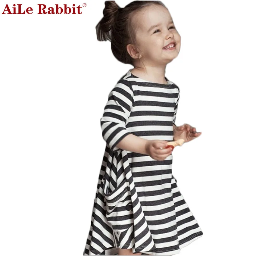 Girls dresses New spring&autumn casual style Asymmetrical striped princess dress The party for children clothes k1 Girls dresses New spring&autumn casual style Asymmetrical striped princess dress The party for children clothes k1