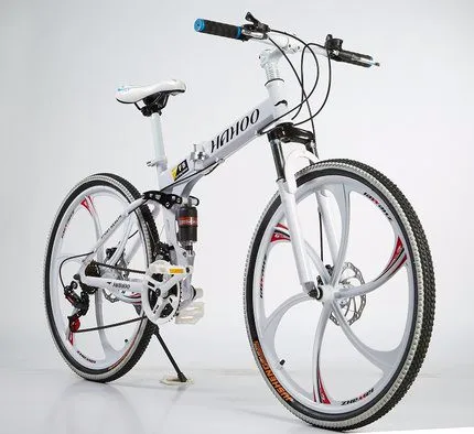 Perfect Mountain Bike 21 Speed 26 inchs Double Disc Brake Bicycle Soft Tail Frame High Carbon Steel Frame Outdoor Sport bicicleta 1