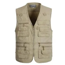 Мужская одежда модные повседневные жилеты Военная Жилетка куртки больших размеров L XL XXL 3XL 4XL 5XL топы Жилеты