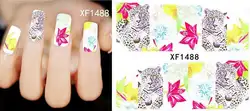 2018 Специальное предложение ограничено Гвозди Маникюр 2 Простыни Детские Watermark цветы Наклейки ногтей ювелирные изделия оптом xf1488