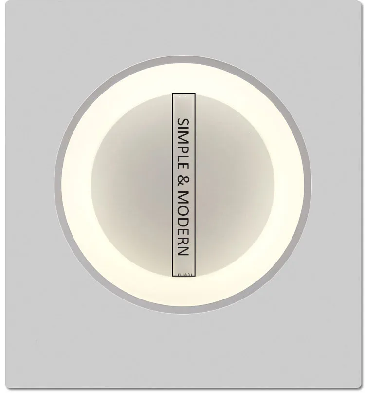 Современный Круглый круглый светодиодный потолочный светильник, потолочный круговой кольцевой светильник для фойе, спальни, кухни, декоративный светильник