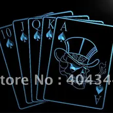 LB942-Королевский Флеш Казино Покер подарок для игры световая вывеска