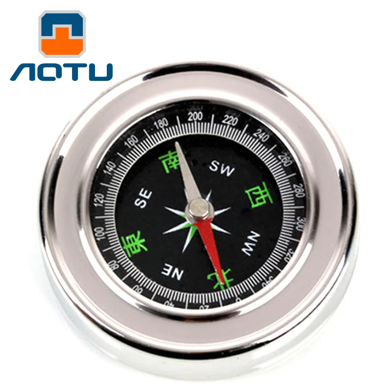 AOTU 2pcs Mini 304 stainless steel Camping Compass Hiking Hiker