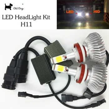 

2 pcs H11 Led Headlight Conversion Kit car styling Cree chip 25w 2200LM Headlamp White 12V 24V Bulb Lamp Without Ballast Relay