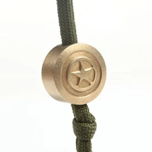 1 шт. латунные бусины для ножей металлические подвески звездный узор DIY аксессуары для шнуров для наружных EDC Мульти инструменты