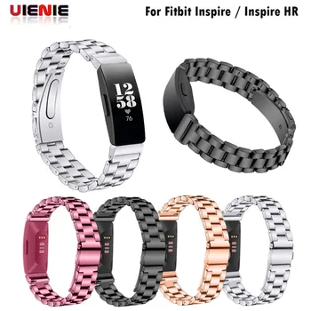 

Stainless steel lady Wristband Strap Bracelet For Fitbit Inspire / Inspire HR Activity Tracker Smartwatch Watch Band Wrist Strap