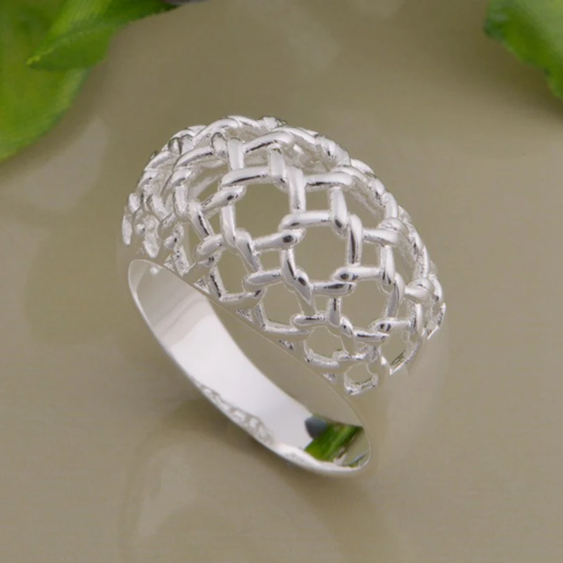 Модное женское и мужское кольцо с серебряным покрытием AQHSSCJH ITMVLXRL|womens ring finger|women