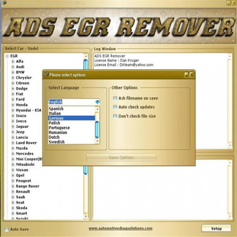 Multi-lamguages DPF EGR Lambda Remover.5 software with free keygen and installation video